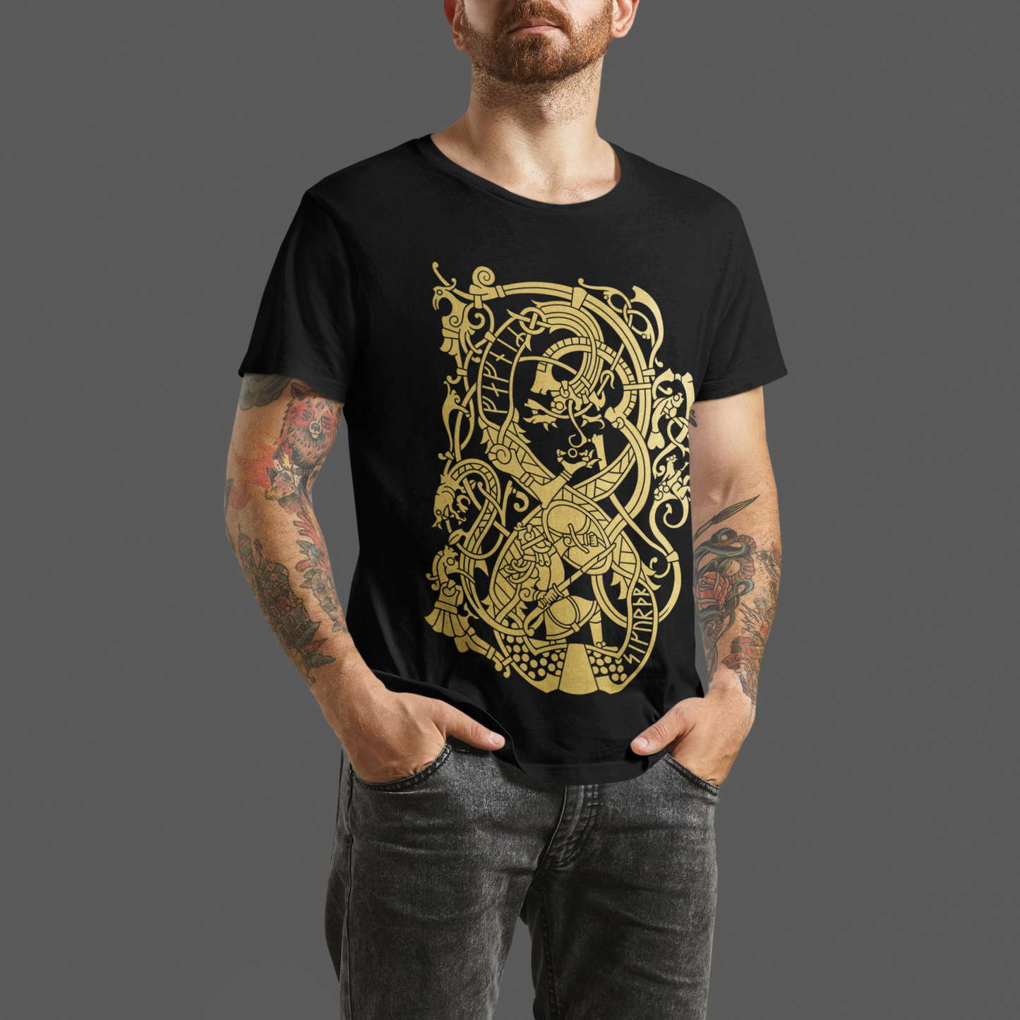 FAFNIR BLACK & GOLD TEE