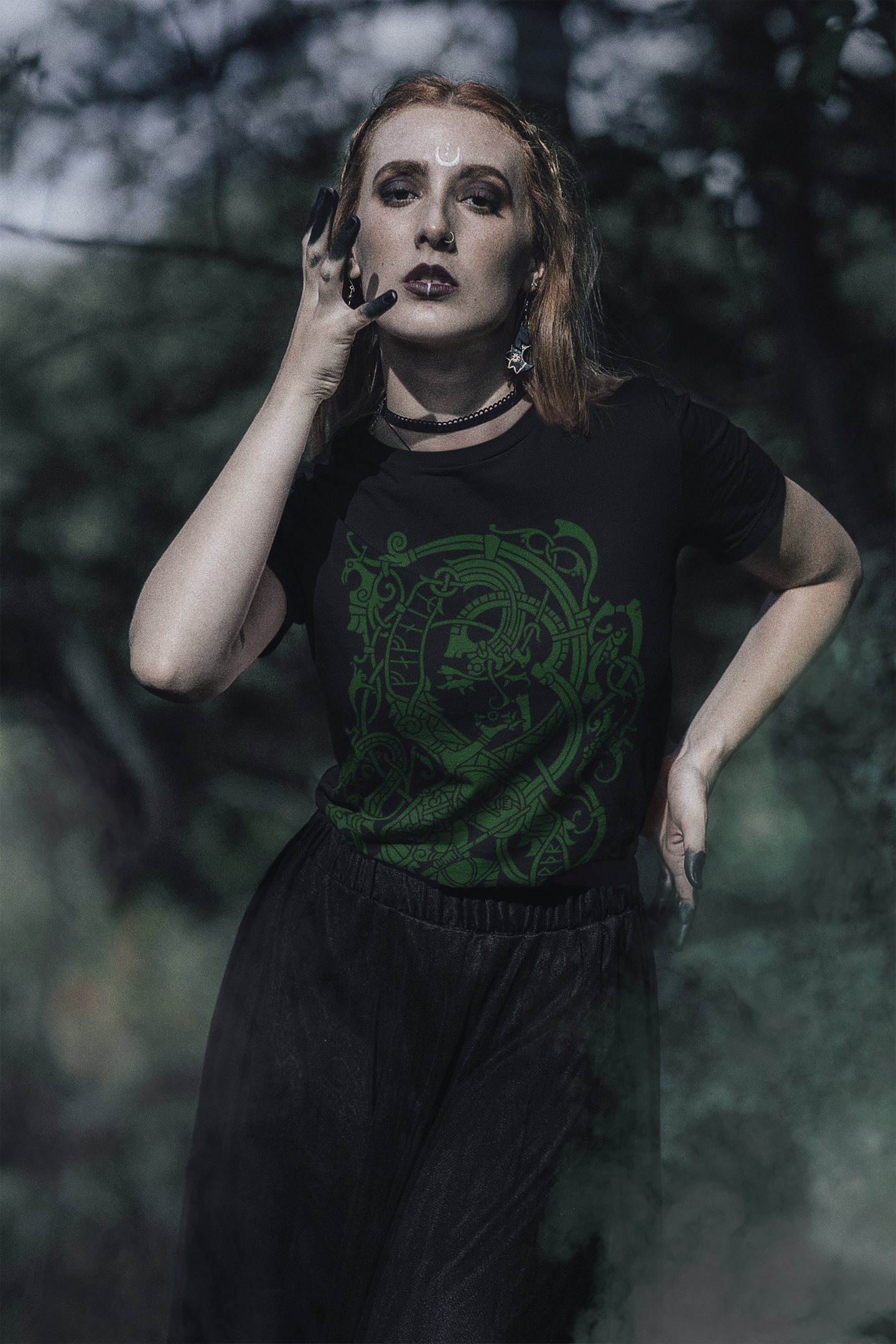FAFNIR BLACK & GREEN TEE