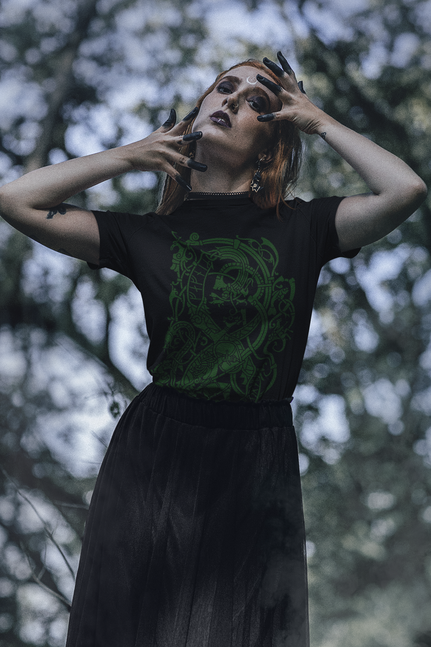 FAFNIR BLACK & GREEN TEE