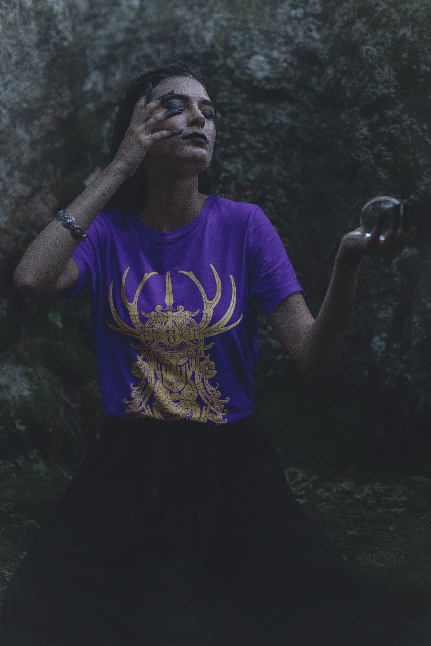 FREYJA PURPLE & GOLD TEE