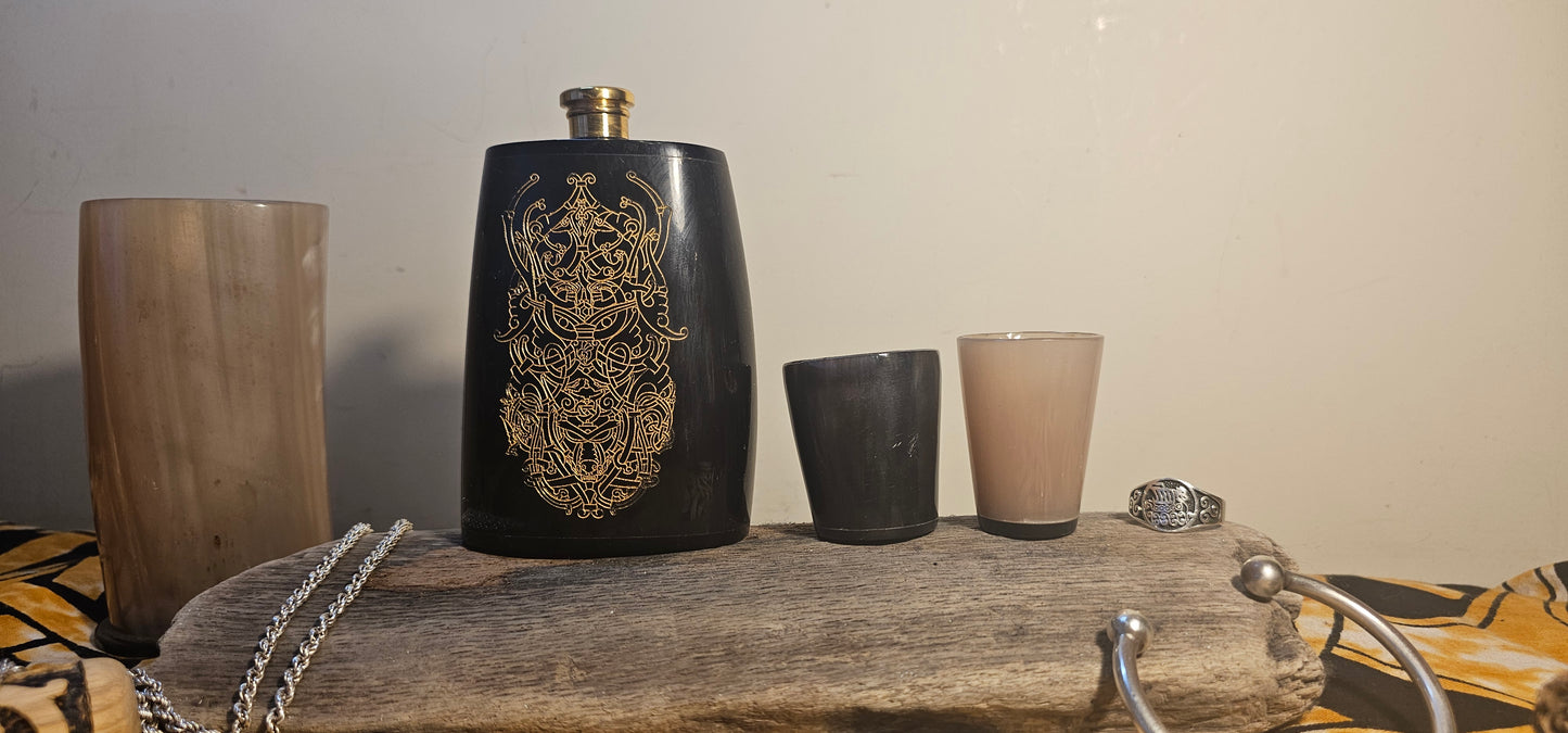Loki Gift, Viking Flask, Hip Flask, Viking Drinking Gift, Norse Flask, Norse Mythology Gift, Nordic Mythology Gift, Nordic Flask