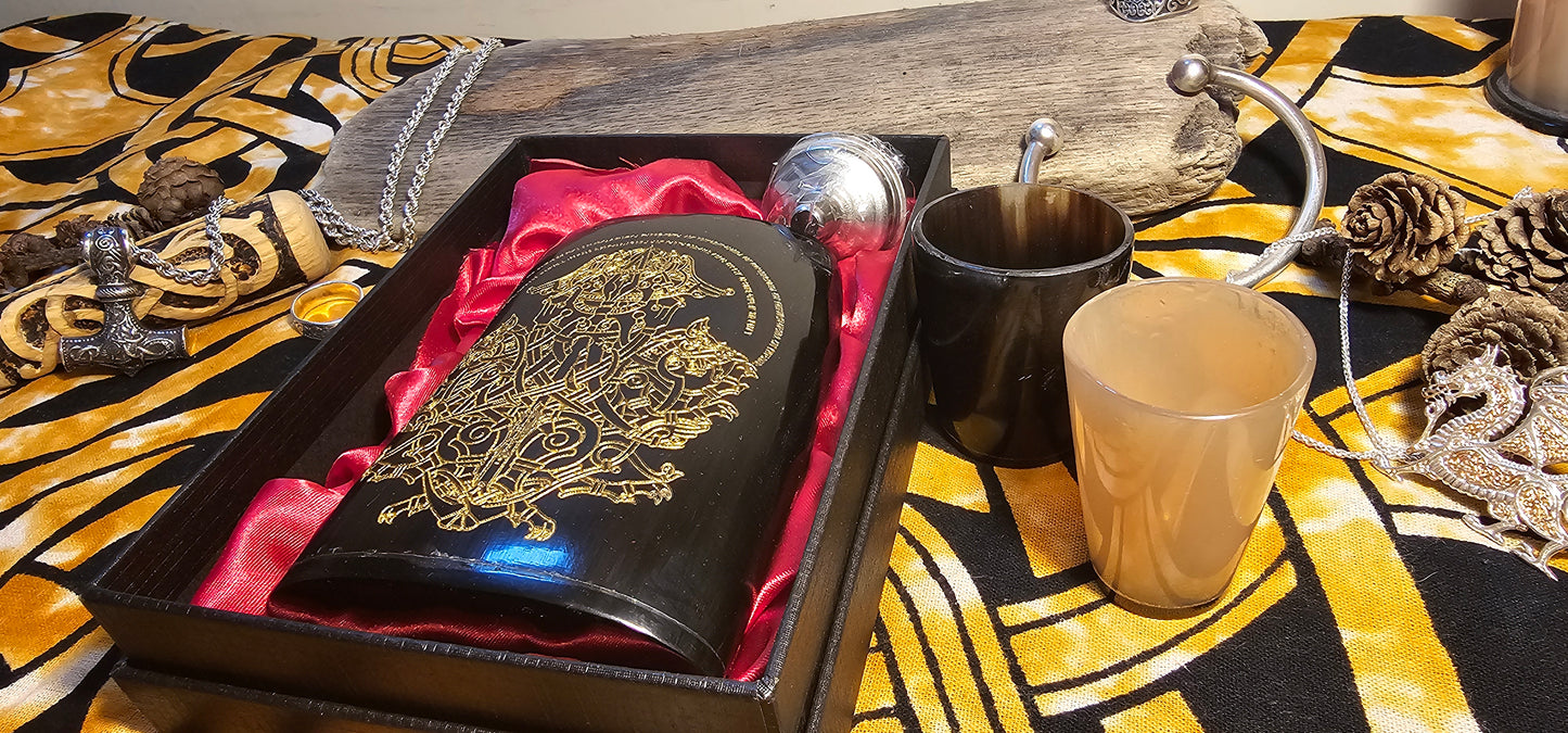 Odin Gift, Viking Flask, Hip Flask, Viking Drinking Gift, Norse Flask, Norse Mythology Gift, Nordic Mythology Gift, Nordic Flask