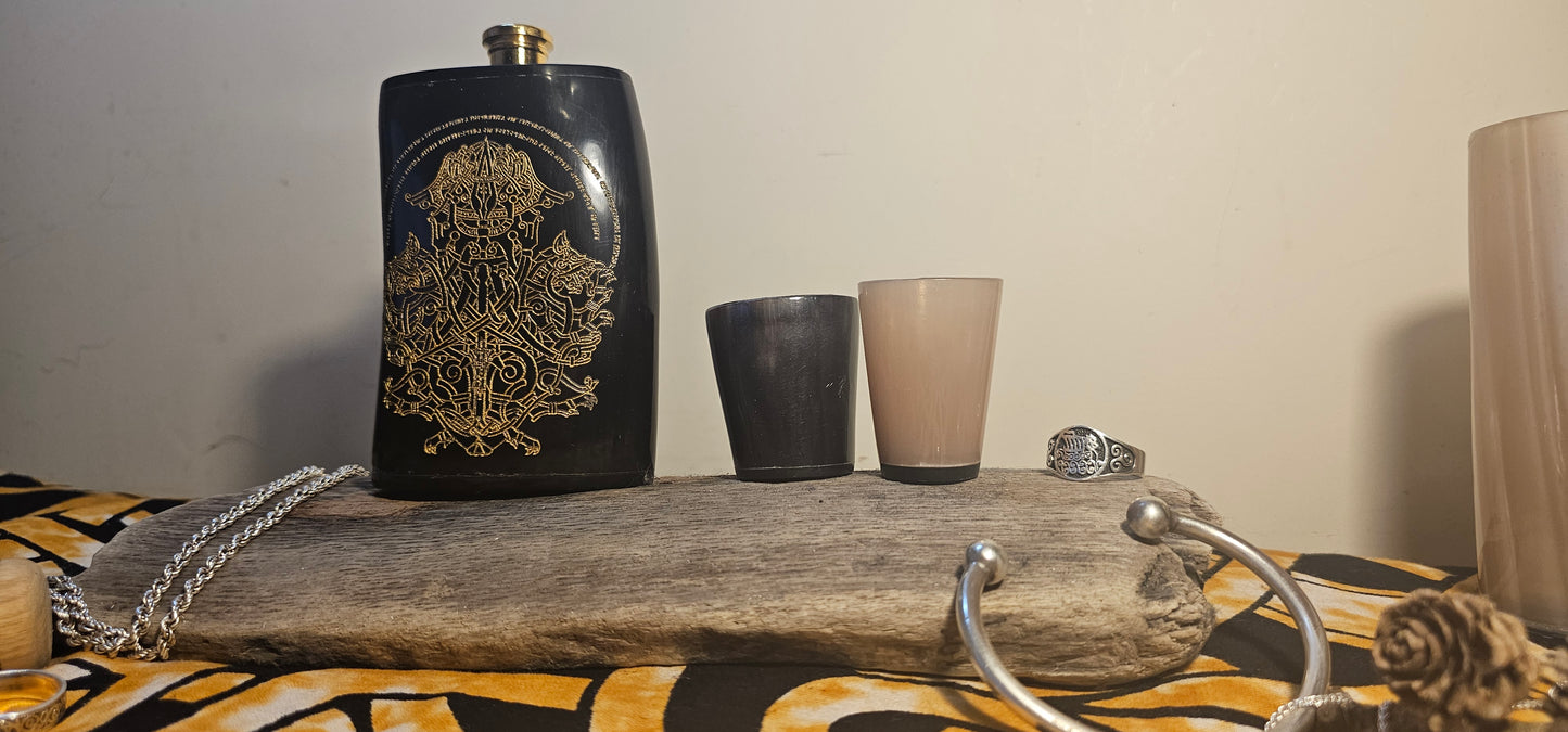 Odin Gift, Viking Flask, Hip Flask, Viking Drinking Gift, Norse Flask, Norse Mythology Gift, Nordic Mythology Gift, Nordic Flask