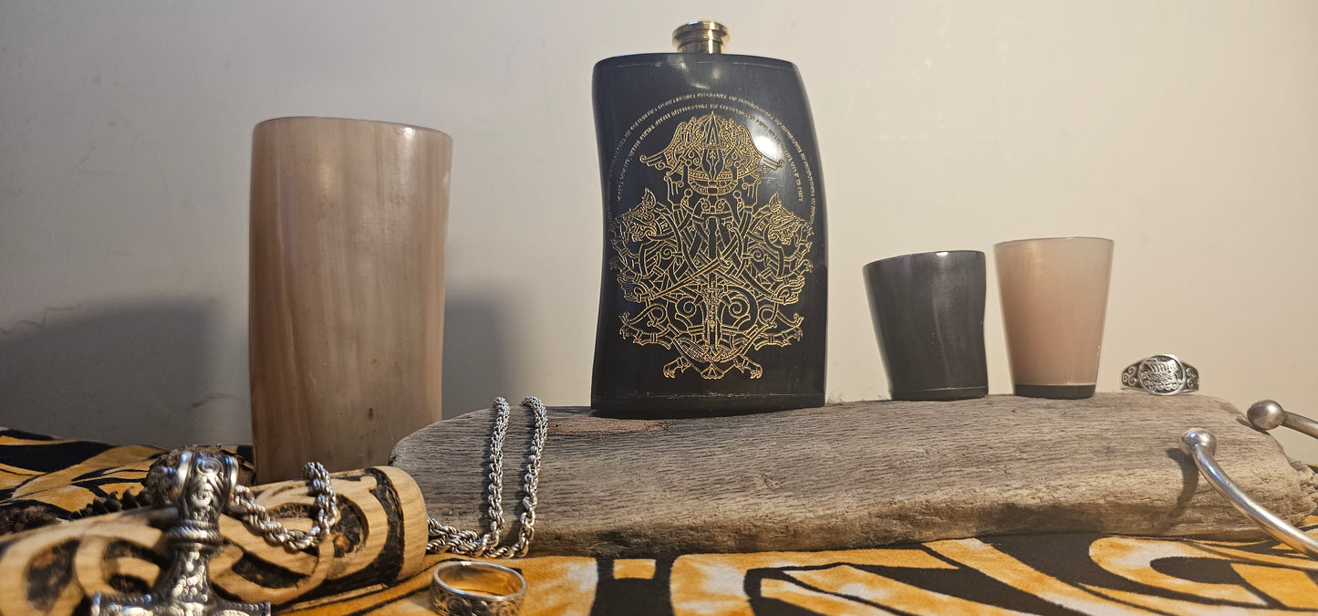 Odin Gift, Viking Flask, Hip Flask, Viking Drinking Gift, Norse Flask, Norse Mythology Gift, Nordic Mythology Gift, Nordic Flask