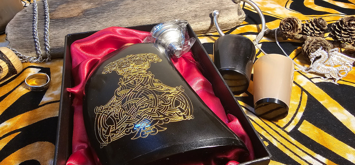 Thor Gift, Viking Flask, Hip Flask, Viking Drinking Gift, Norse Flask, Norse Mythology Gift, Nordic Mythology Gift, Nordic Flask