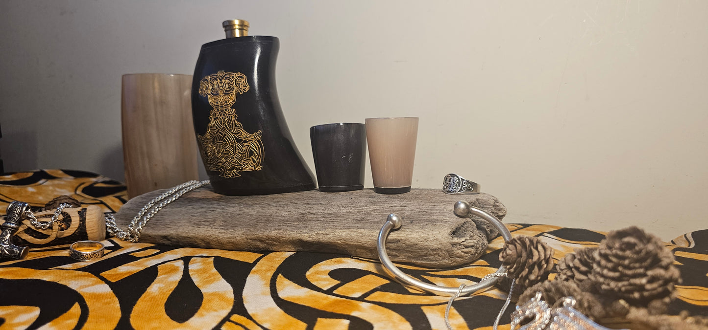 Thor Gift, Viking Flask, Hip Flask, Viking Drinking Gift, Norse Flask, Norse Mythology Gift, Nordic Mythology Gift, Nordic Flask