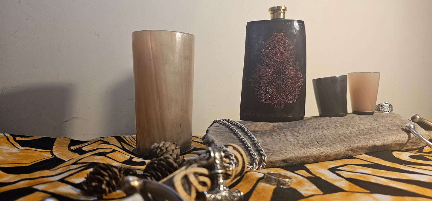Tyr Gift, Viking Flask, Hip Flask, Viking Drinking Gift, Norse Flask, Norse Mythology Gift, Nordic Mythology Gift, Nordic Flask, Wolf design