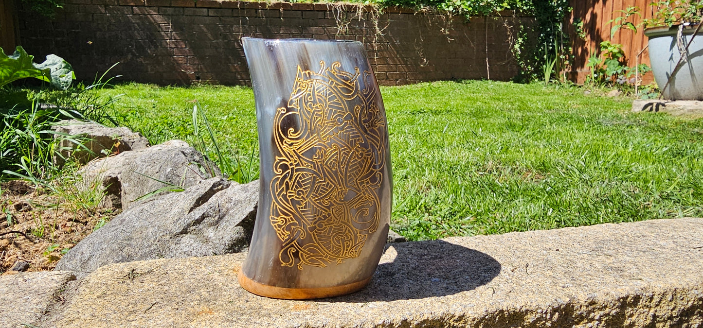 Skoll & Hati - Horn Mug