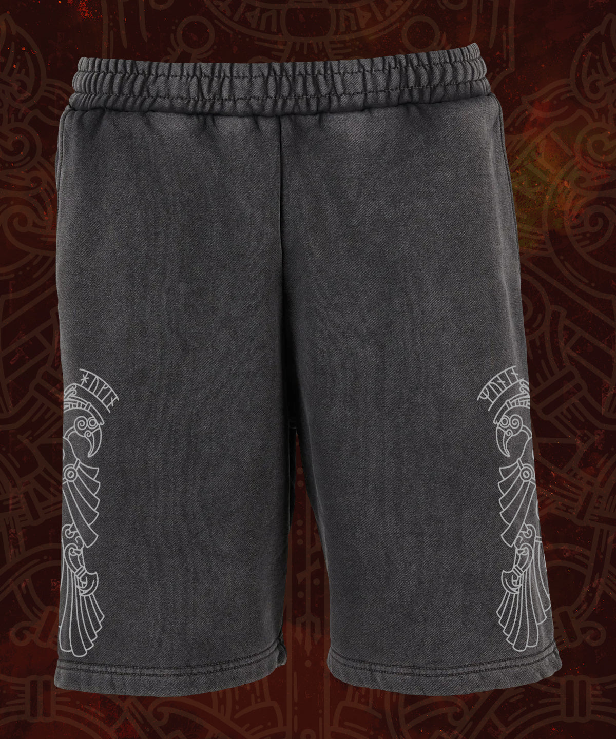Odin, Allfather - Stone Washed Heavyweight Jogger Shorts