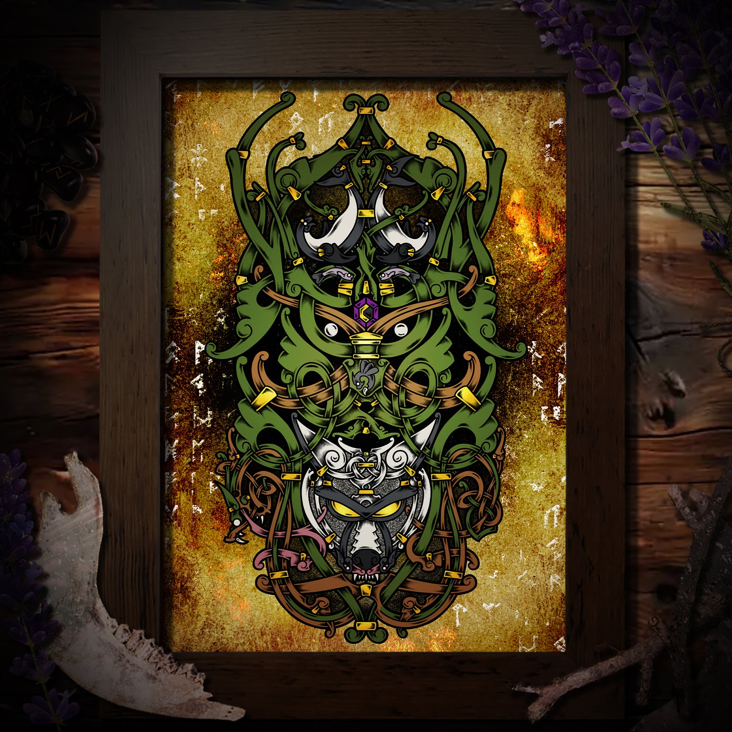 Loki Artwork, Viking Art, Viking Wall Art, Norse Mythology, Viking Loki, Viking God, Norse Art, Fenrir Art, Jormungandr Print, Loki Children