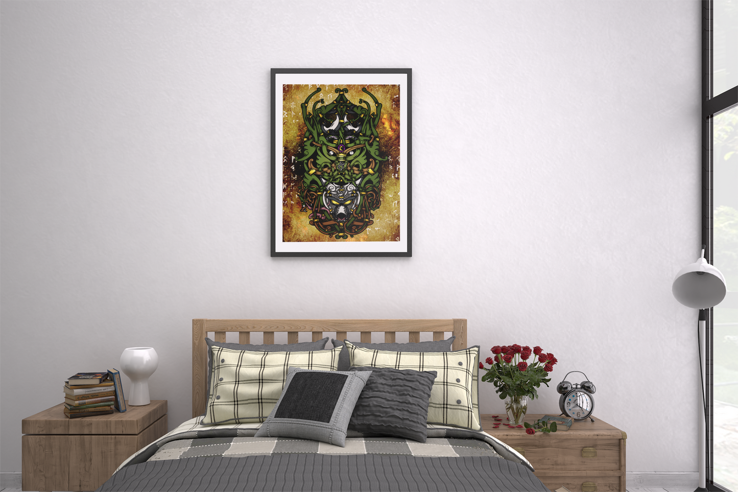 Loki Artwork, Viking Art, Viking Wall Art, Norse Mythology, Viking Loki, Viking God, Norse Art, Fenrir Art, Jormungandr Print, Loki Children