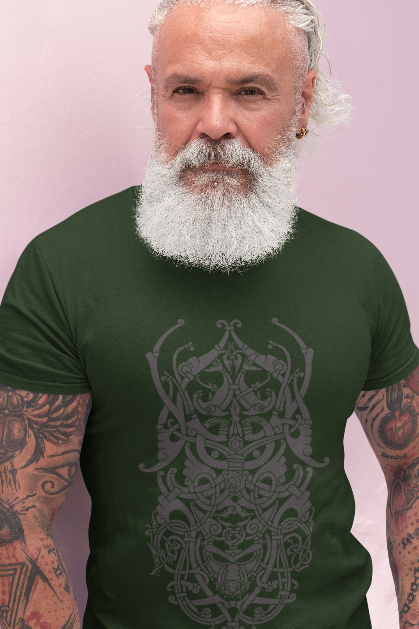 LOKI GREEN & GREY TEE