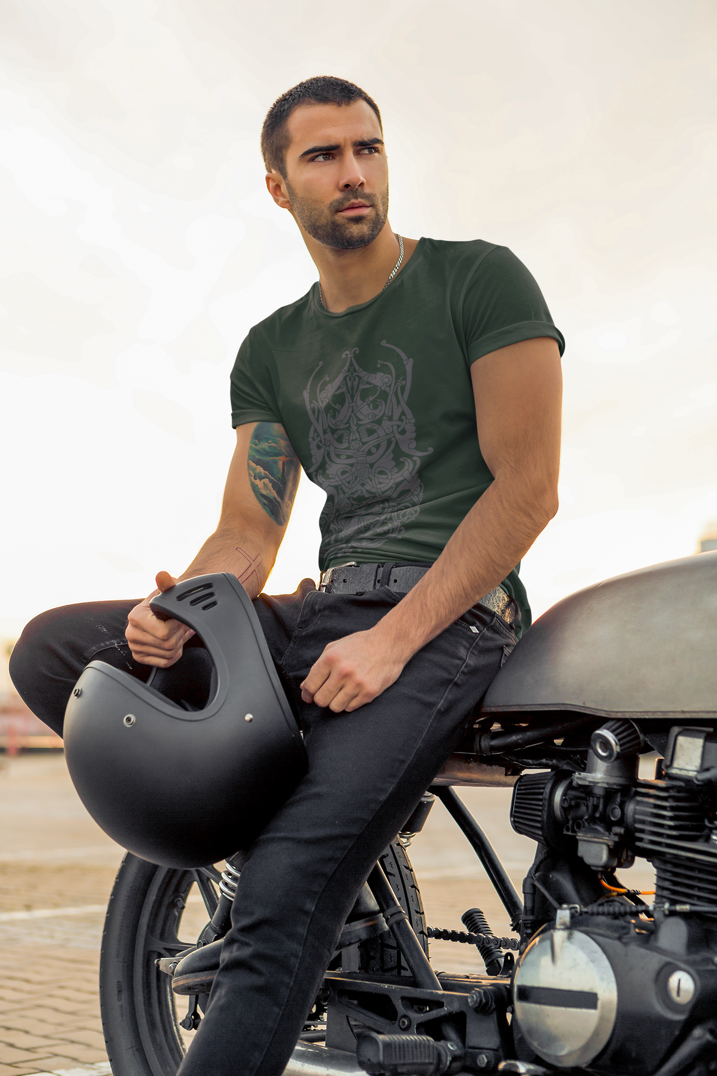 LOKI GREEN & GREY TEE