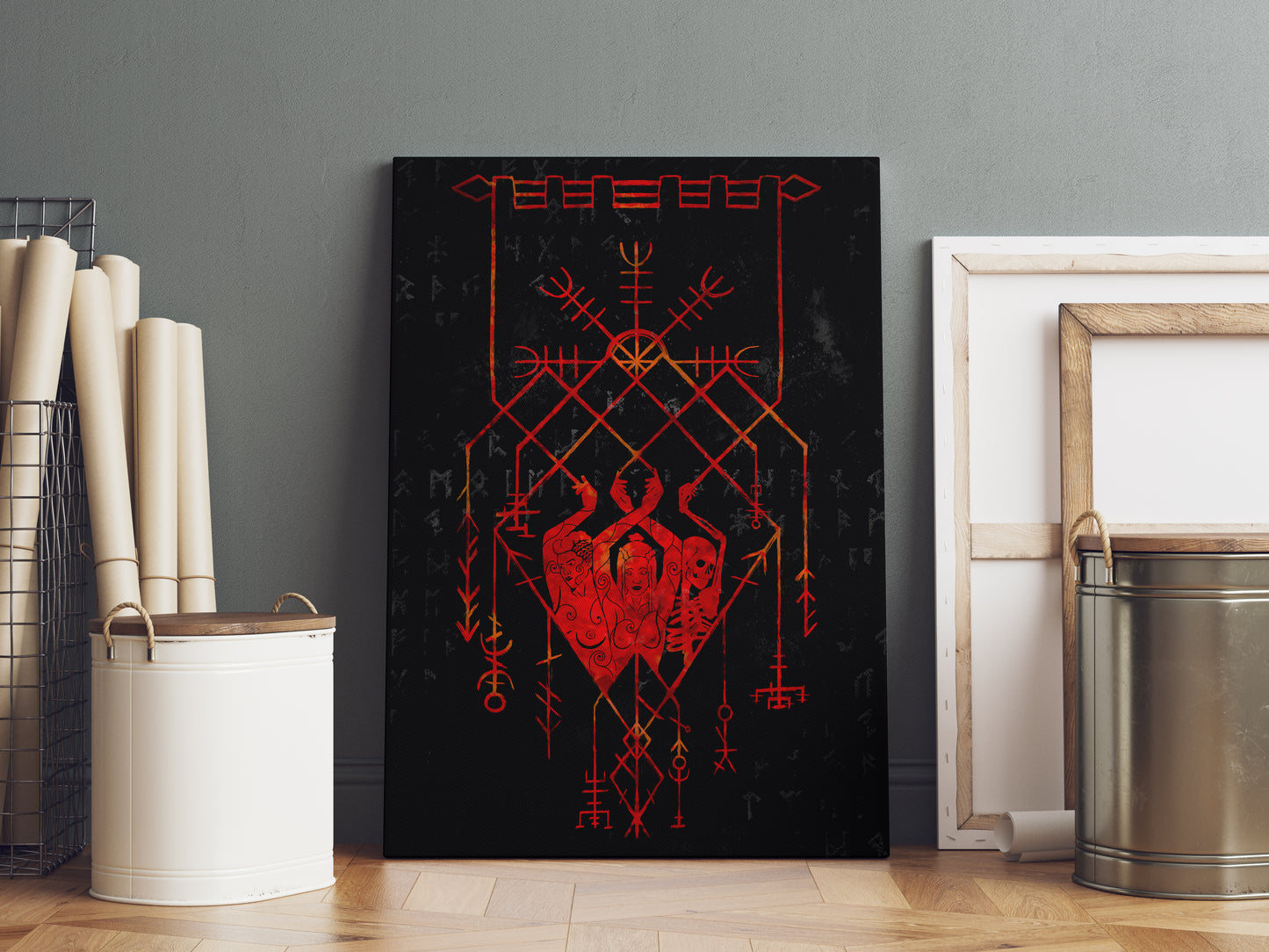 The Norns - Goddess of Fate - Traditional Norse Knot-work Art