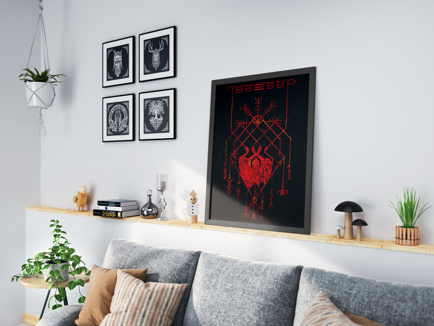 The Norns - Goddess of Fate - Traditional Norse Knot-work Art