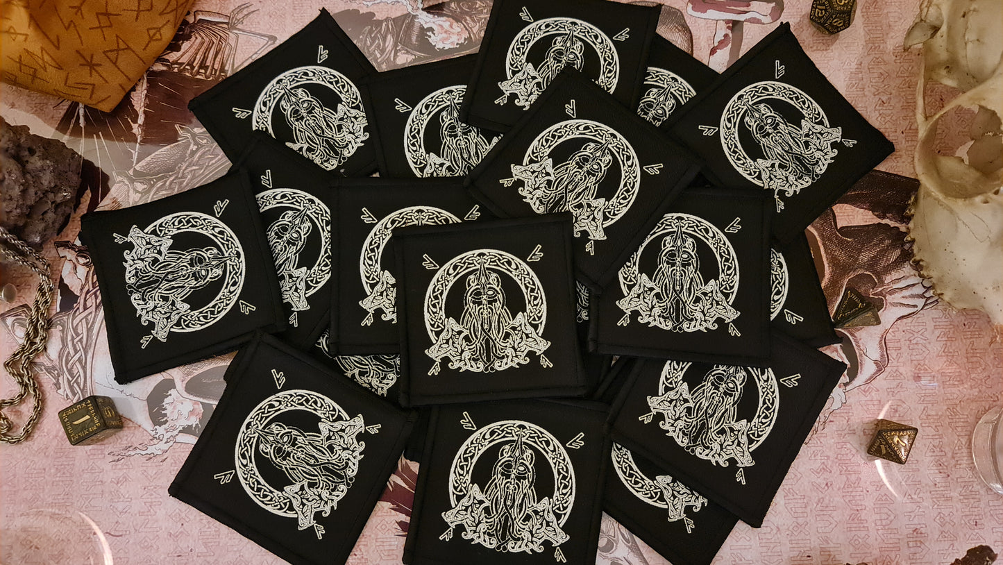 Viking 8x8cm Square Patch - Odin, Loki, Tyr, Freya, Yggdrasill