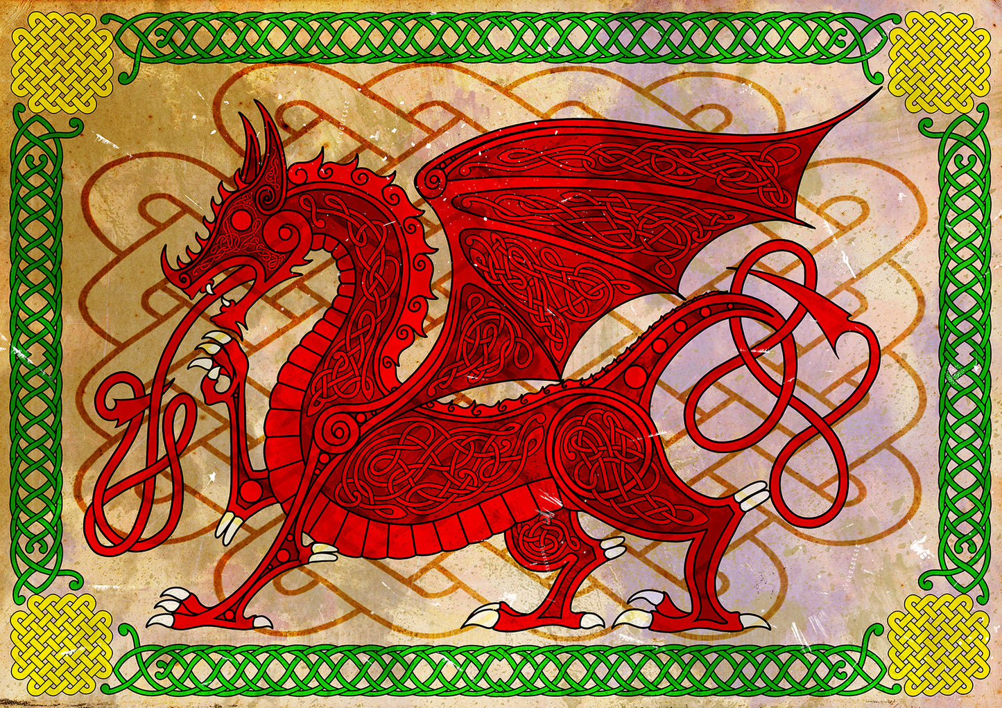 Welsh Dragon Art Print