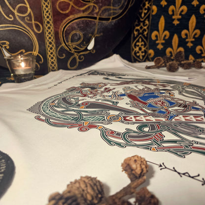 Jormungandr vs Thor - Heavyweight Oversized Tshirt