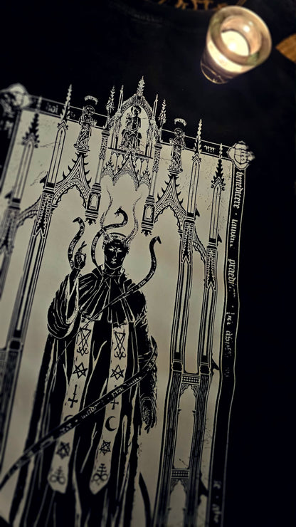 Ave Satanus - Black Vintage Distressed Tshirt