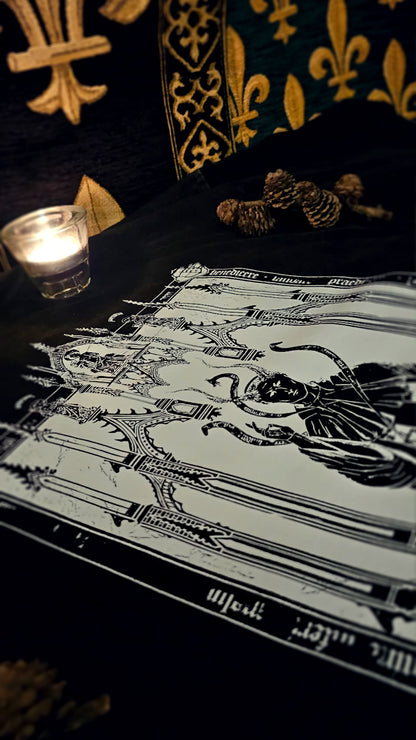 Ave Satanus - Black Vintage Distressed Tshirt
