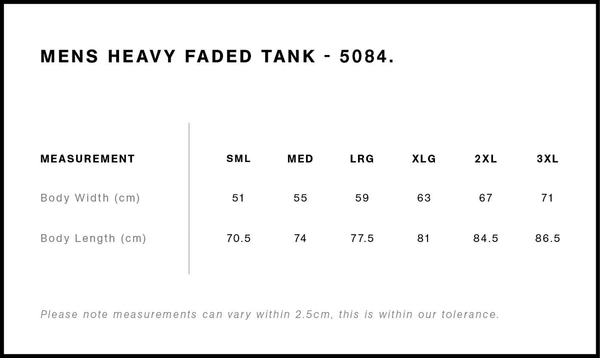Tyr - Heavyweight Faded Black Tank