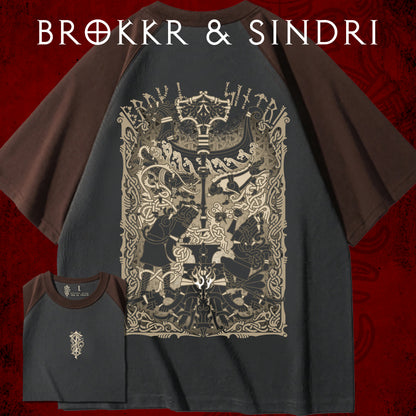 PREORDER OCT - Brokkr and Sindri Raglan Tee