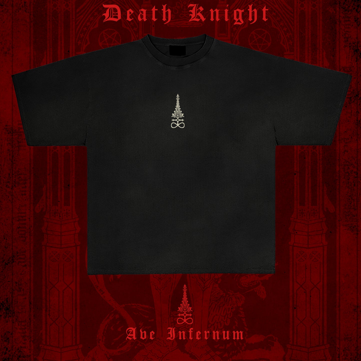 PREORDER OCT - Death Knight - Boxy Black Tshirt