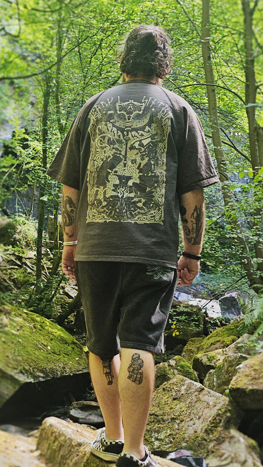 PREORDER OCT - Brokkr and Sindri - Heavyweight Oversized Baseball Tshirt