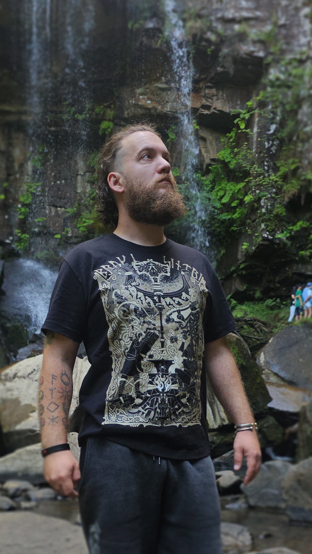PREORDER OCT - Brokkr and Sindri - Heavyweight Black Tshirt