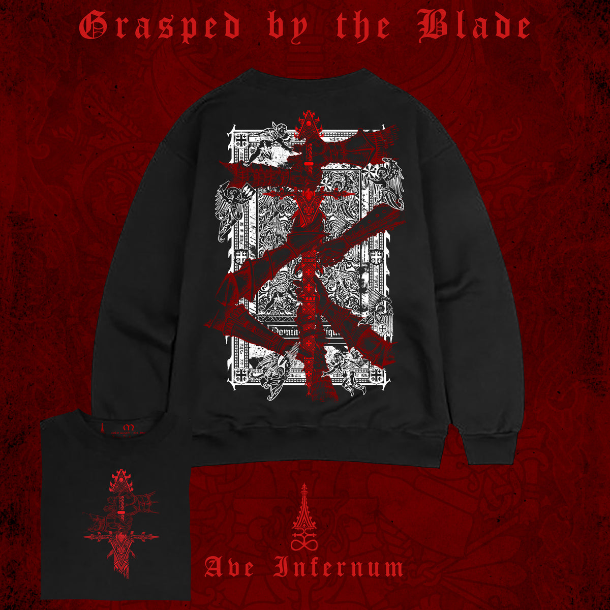 PREORDER OCT - Grasped by the Blade - Black Sweatshirt