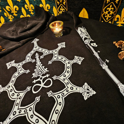 Ave Infernum - Acid Washed Zip Hoodie