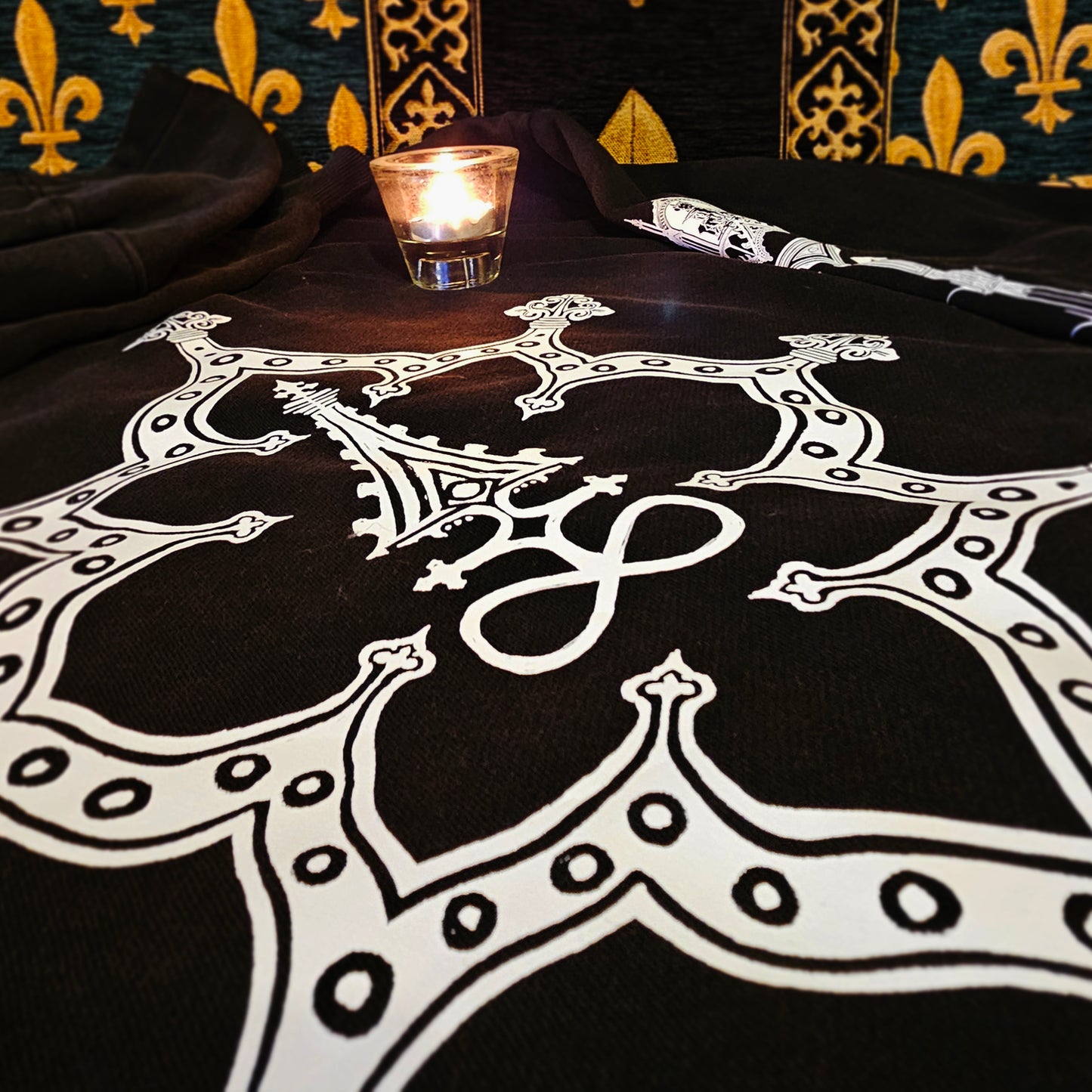 Ave Infernum - Acid Washed Zip Hoodie