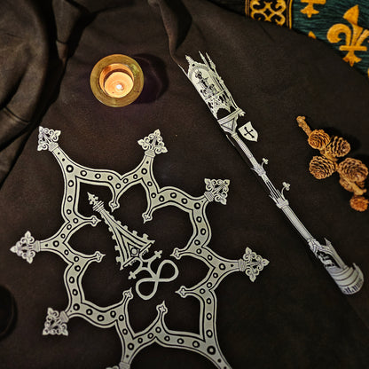 Ave Infernum - Acid Washed Zip Hoodie