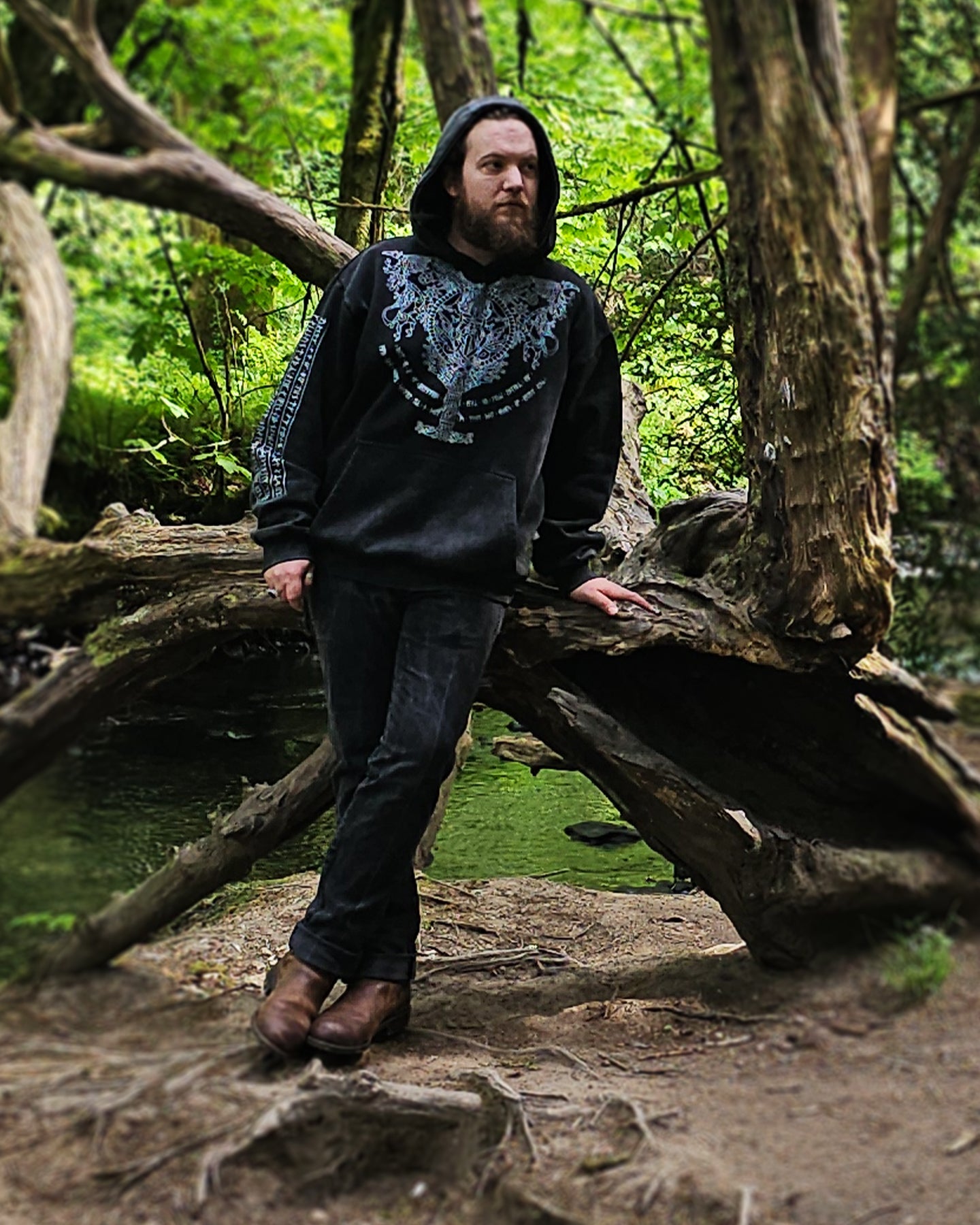 Odin, Allfather - Stone Washed Heavyweight Hoodie