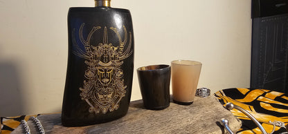 Freya - Horn Hip Flask
