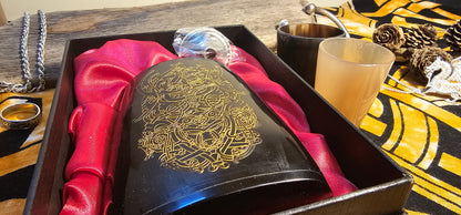 Loki - Horn Hip Flask