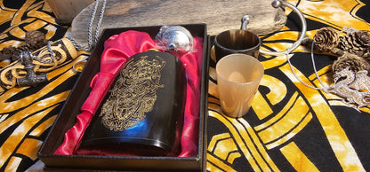 Loki - Horn Hip Flask