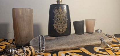 Loki - Horn Hip Flask