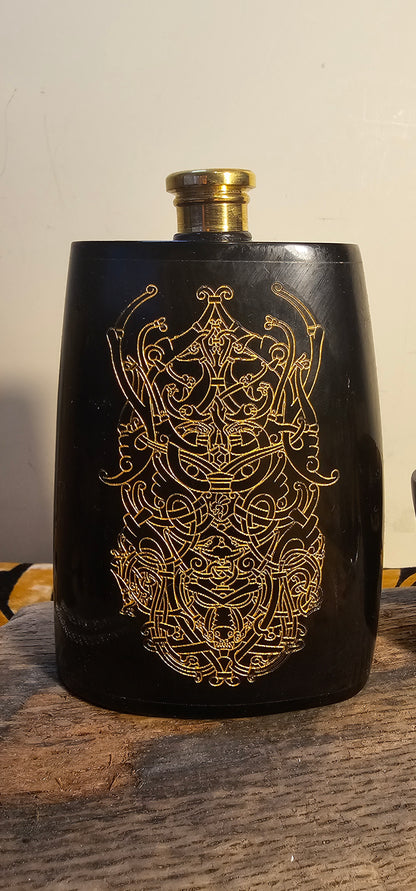 Loki - Horn Hip Flask