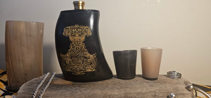 Thor - Horn Hip Flask