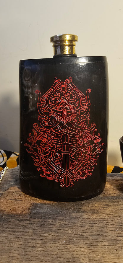 Tyr - Horn Hip Flask