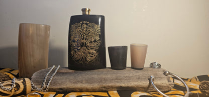 Yggdrasil - Horn Hip Flask