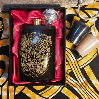 Yggdrasil - Horn Hip Flask