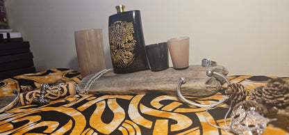 Yggdrasil - Horn Hip Flask