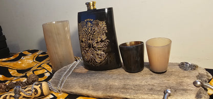 Yggdrasil - Horn Hip Flask