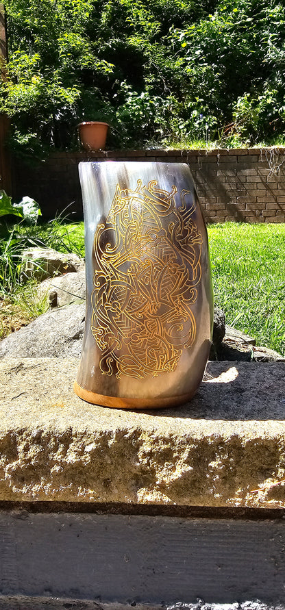 Skoll & Hati - Horn Mug