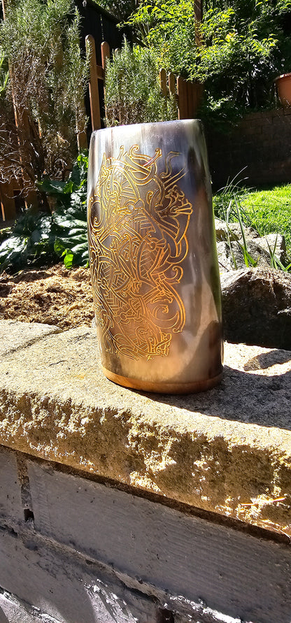 Skoll & Hati - Horn Mug