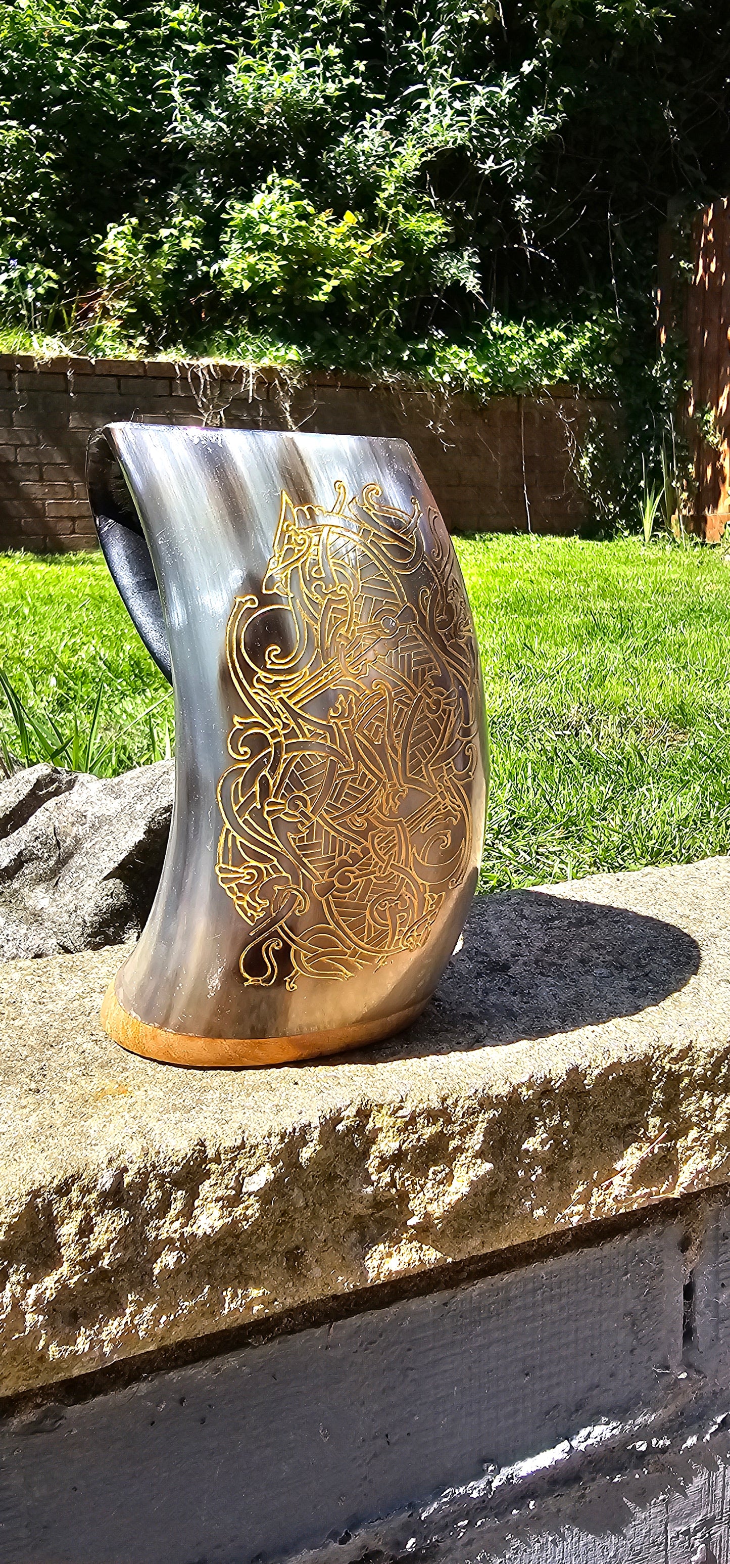 Skoll & Hati - Horn Mug