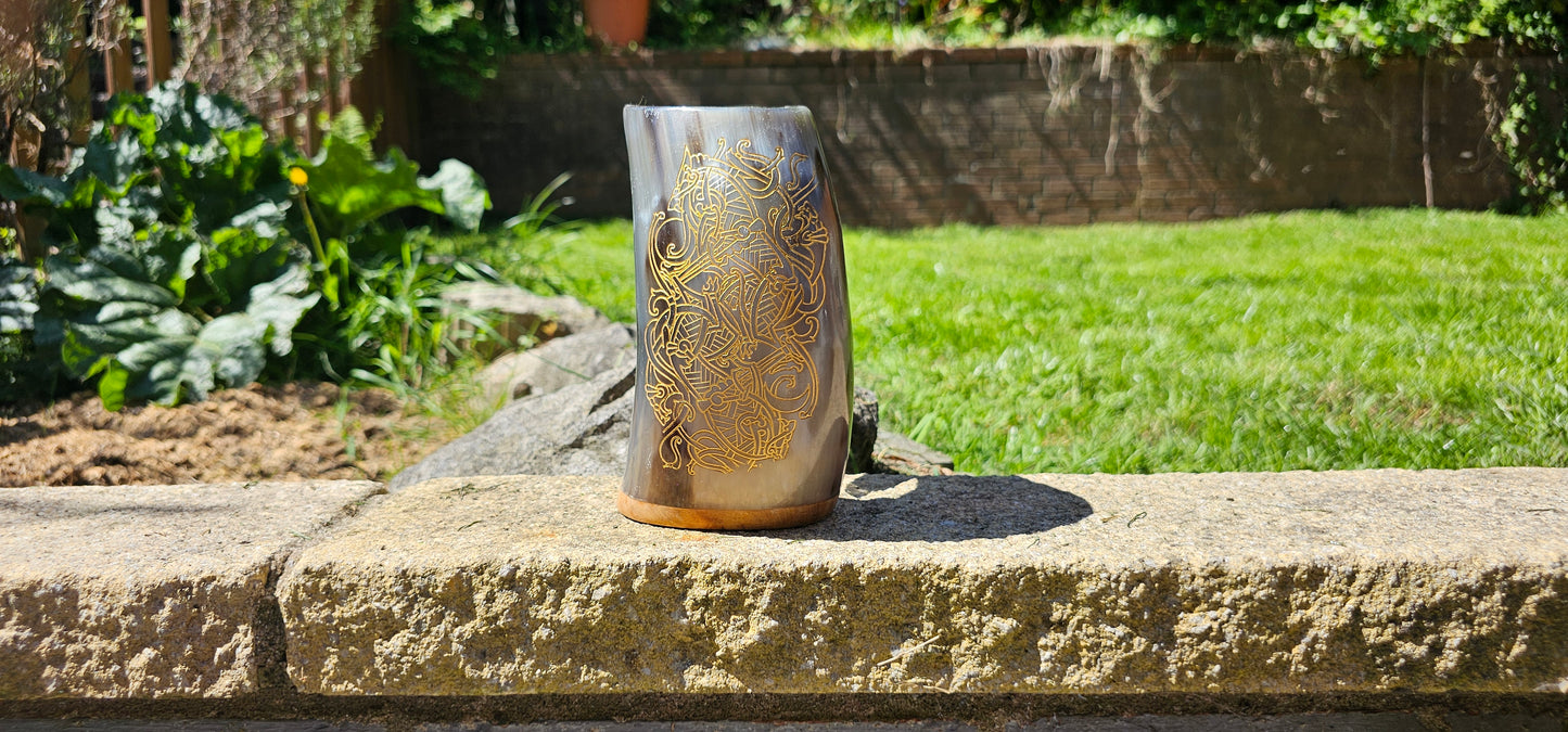 Skoll & Hati - Horn Mug