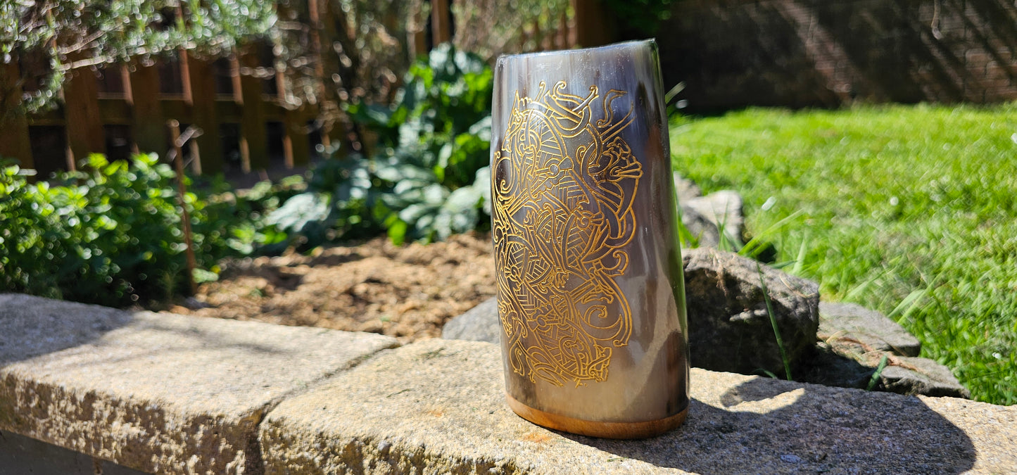 Skoll & Hati - Horn Mug